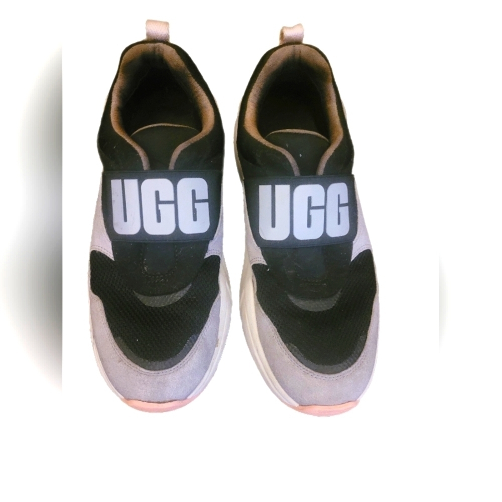 UGG LA FLEX SNEAKER BLACK PINK SILVER
